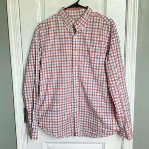 J.CREW CASUAL BUTTON COLLAR PLAID LIGHTWEIGHT SHIRT